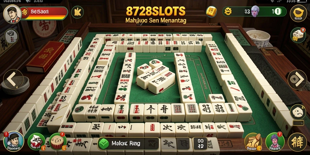 Tampilan gameplay seru di 8728SLOTS sambil bermain Mahjong.