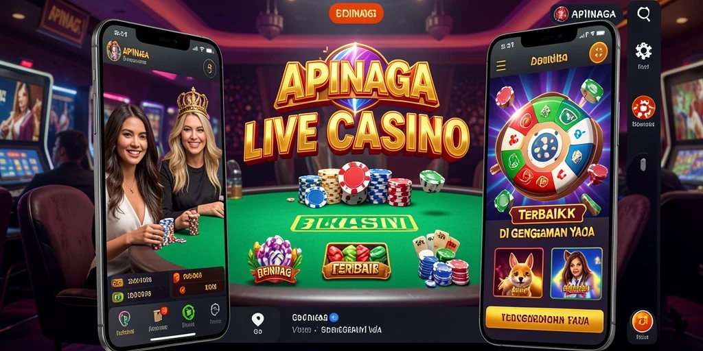 Tampilan screenshot APINAGA menampilkan gameplay seru dengan dealer profesional.