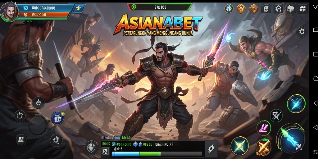 Gameplay spektakuler ASIANABET dengan pertarungan karakter yang intens.