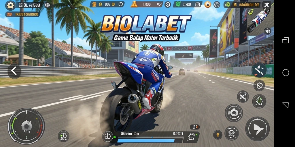 Screenshot menampilkan balapan mendebarkan di BIOLABET.