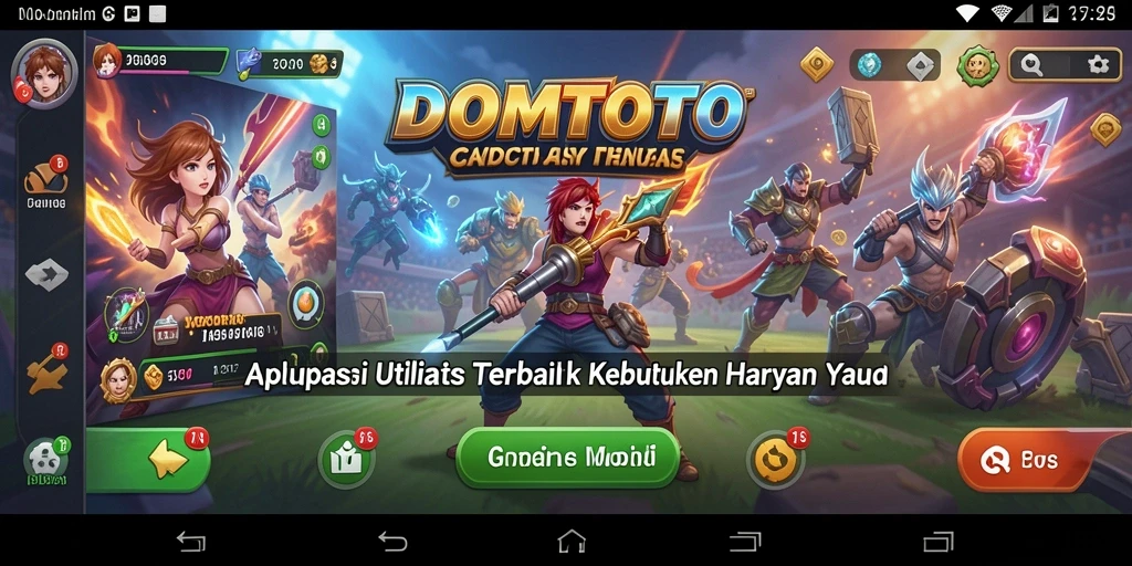 Tampilan antarmuka aplikasi DOMTOTO yang intuitif dan fungsional.