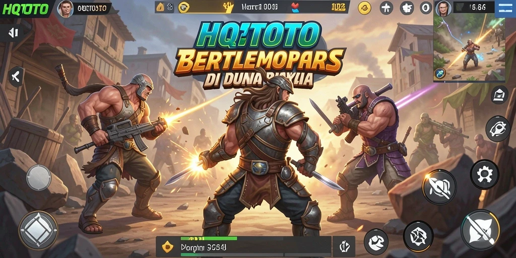 Gameplay seru HQTOTO dalam pertempuran Battle Royale.
