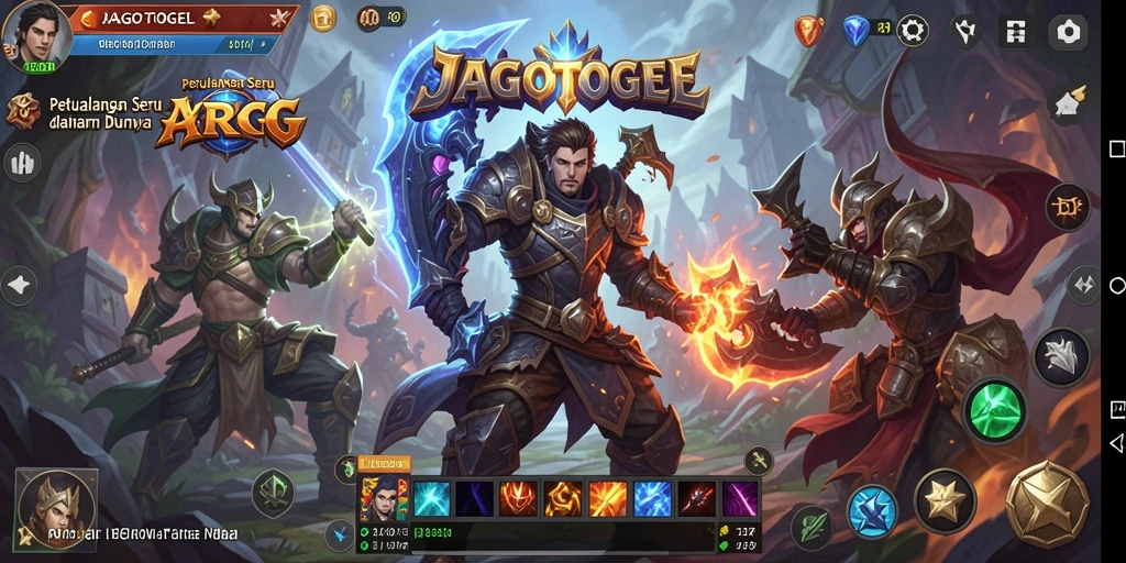 Tampilan gameplay ARPG yang epik di JAGOTOGEL.