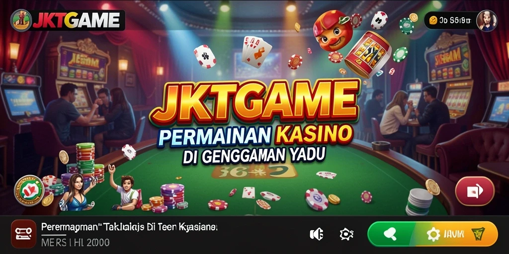Tampilan gameplay JKTGAME dengan suasana Kasino yang autentik.