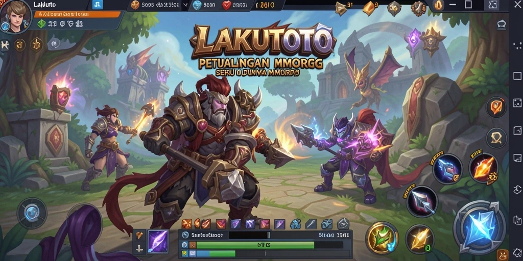 Tampilan gameplay <strong>LAKUTOTO</strong> yang dinamis dan menarik di dunia MMORPG.