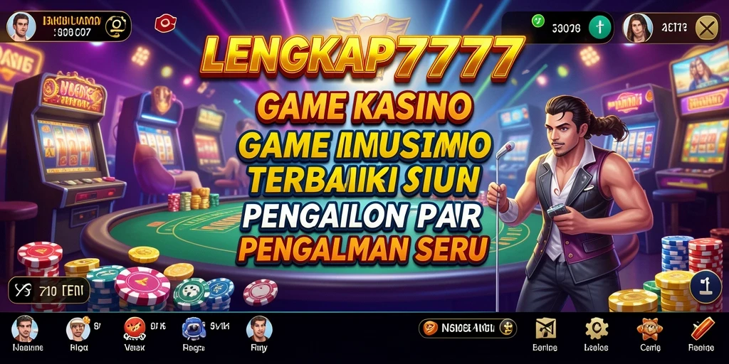 Screenshot LENGKAP777 menunjukkan pengalaman bermain Kasino yang mengasyikkan.
