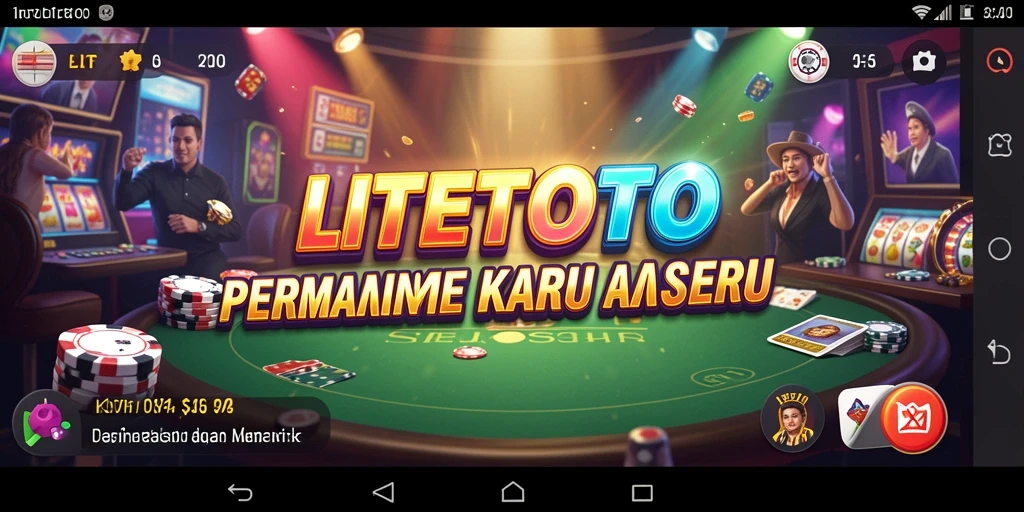 Tampilan gameplay menarik dari LITETOTO yang penuh dengan aksi Kasino.