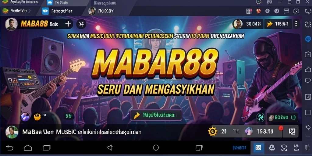 Screenshot MABAR88 menunjukkan gameplay interaktif dan menarik dari permainan musik.
