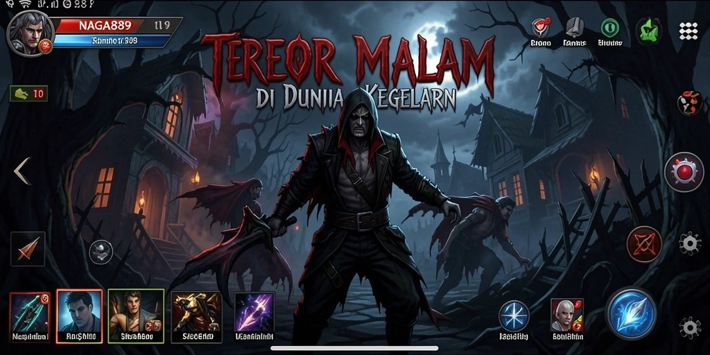 Screenshot menampilkan momen menegangkan dalam gameplay NAGA889.