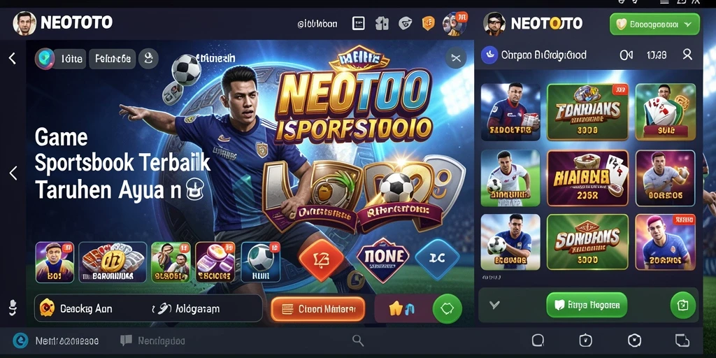 Tampilan gameplay NEOTOTO dengan berbagai opsi taruhan olahraga.