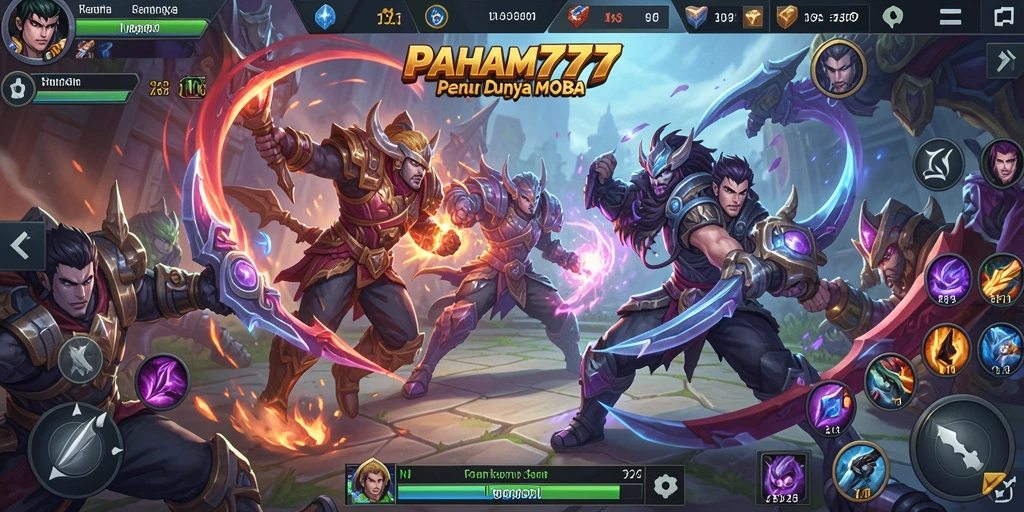 Tampilan seru dari pertempuran di PAHAM777 dengan berbagai hero.