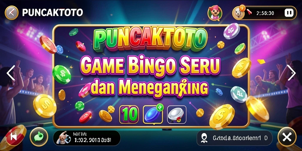 Tampilan seru permainan Bingo di PUNCAKTOTO dengan grafis menarik.