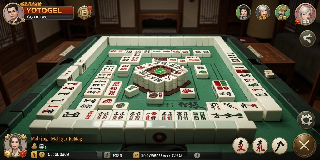 Tampilan gameplay menarik dari game Mahjong YOTOGEL.